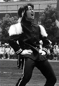 新中学問題集創刊当時高校時代の私（学園祭にて）